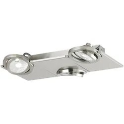 EGLO, Deckenleuchte, 39249 BREA LED Spot-Leuchte klar 3x5W 3000K warmweiss (480 lm)