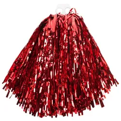 Pompon, "Metallic", rot