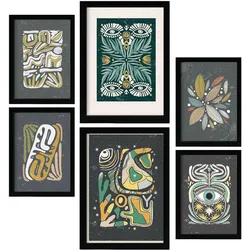 POSTER Set Mit 6 Drucken Von Augen In Der Sammlung Von Ethnischenen A3 & A4 Rahmenlos