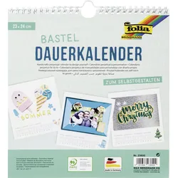 folia Kalender zum Selbstgestalten 23,0 x 24,0 cm weiß