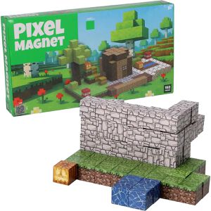 Böttcher-AG Bausteine Pixel Magnet, ab 3 Jahr, Magnetische Bausteine, 192 Stück