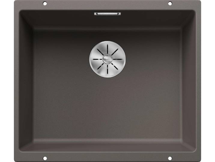 BLANCO SUBLINE 500-U SILGRANIT gris vulcain