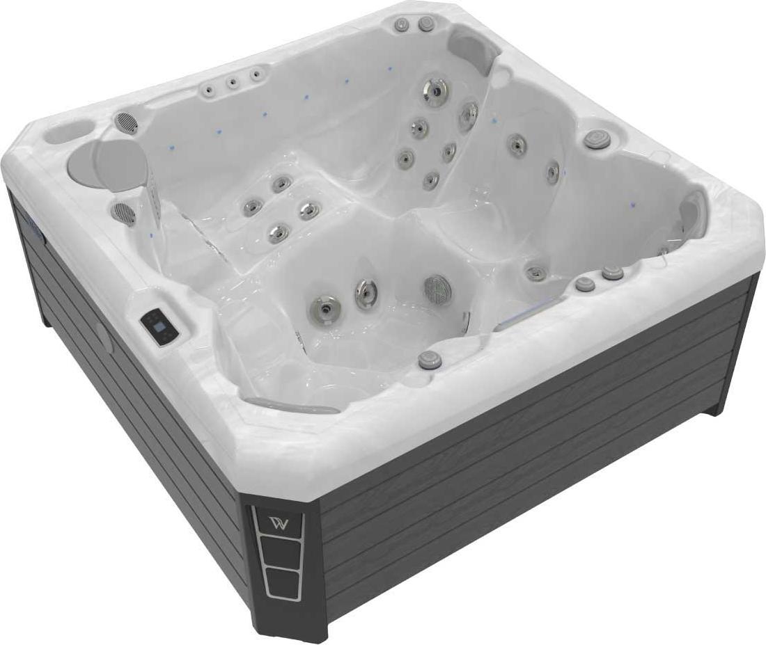 Wellis Malaga Life Whirlpool Außenwhirlpool 218x218x90cm für 6 Personen inkl. Thermocover