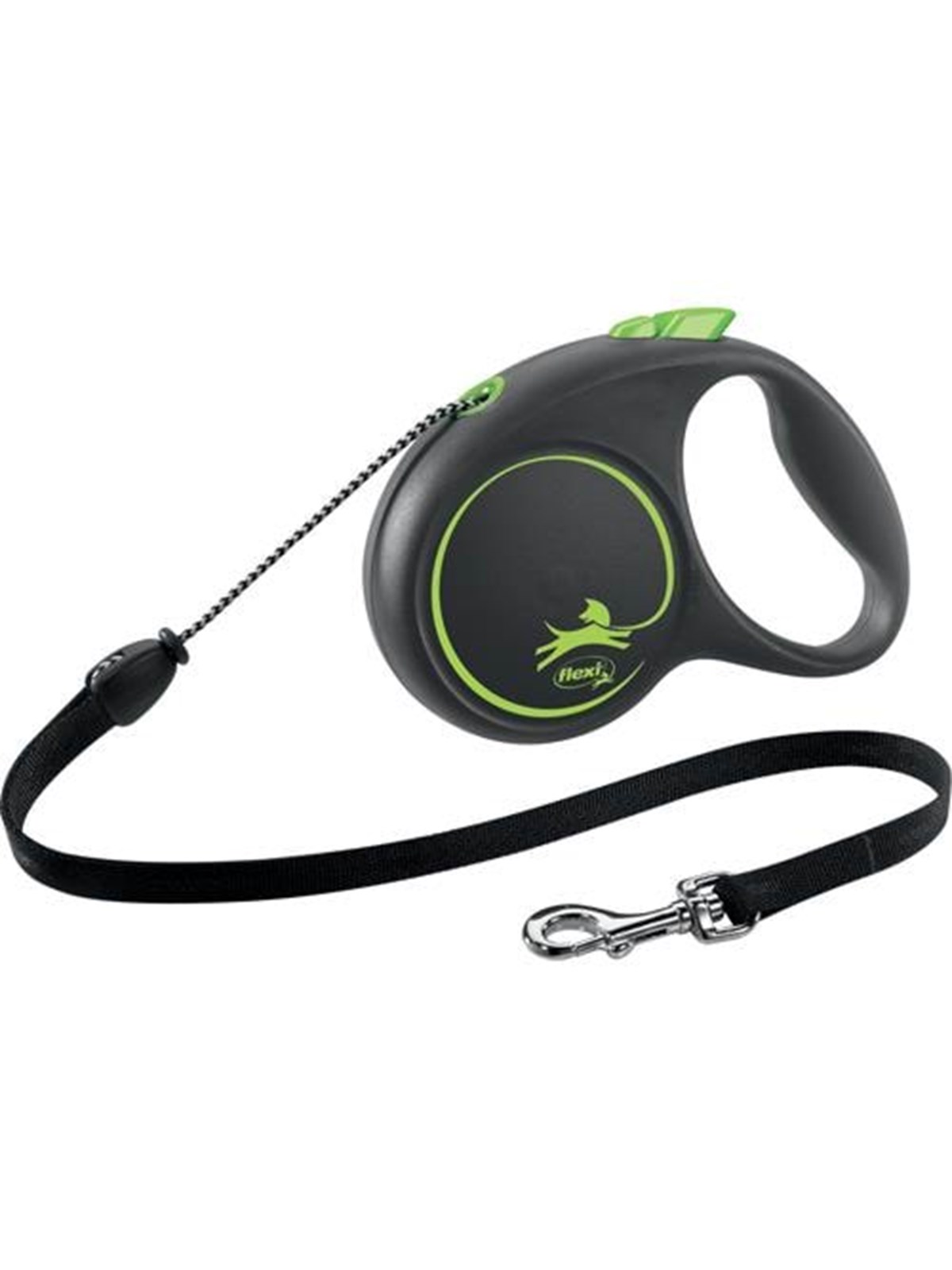 Flexi Black Design M leash 5 m 20 kg green