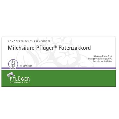 Milchsäure Pflüger Potenzakkord Inj.-Lsg.Amp. 50 St Injektionslösung