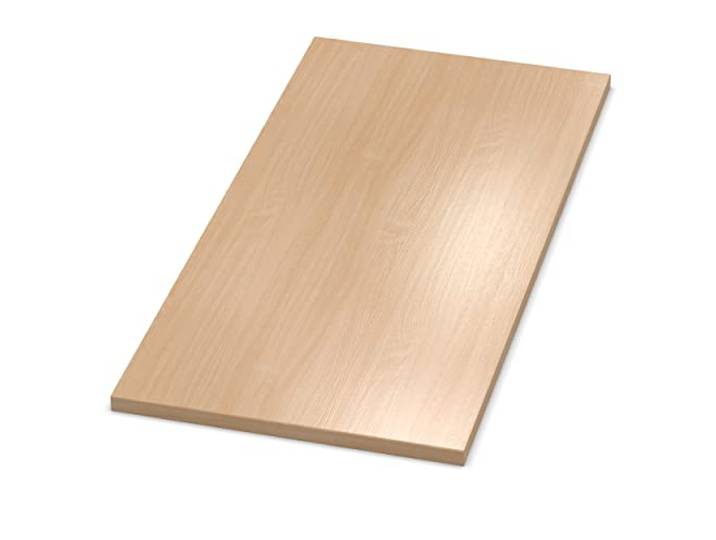 AUPROTEC Tischplatte 28mm Buche hell 1600 mm x 800 mm Holzplatte melaminharzbeschichtet Spanplatte mit 2mm ABS Kante Auswahl: 160x80 cm
