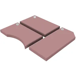 BettwarenShop Spannbettlaken für Pössl Kastenwagen Camper Van 2WinR/RS, 3-tlg Jersey Spannbettlaken | macchiato - braun
