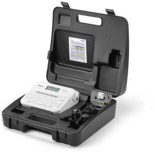 Brother Beschriftungsgerät P-touch D410VP, PTD410VPRG1, Kofferset, bis 18mm Bandbreite, mit QWERTZ-Tastatur, USB