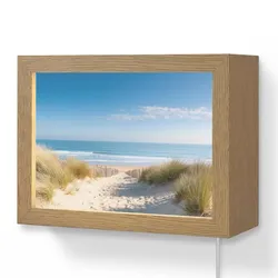 WANDLEUCHTE Strand - Meer - Düne - Sand - Sommer 20x15 cm Wandlampe