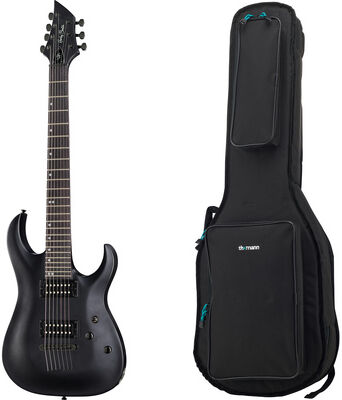 Harley Benton Baritone-7 SBK w/Bag Mattschwarz