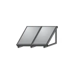 AluFlex-U Aufstellgerüst Hochformat für 2 Kollektoren F3-1/CFK-1