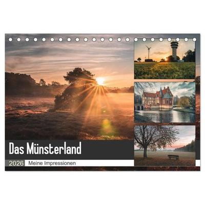 Das Münsterland - Meine Impressionen (Tischkalender 2026 DIN A5 quer), CALVENDO Monatskalender