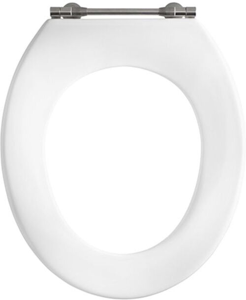 Pressalit WC-Sitz 53011-BY3999 weiß polygiene, ohne Deckel, Standard, Spezialscharnier BY3, fest, Edelstahl