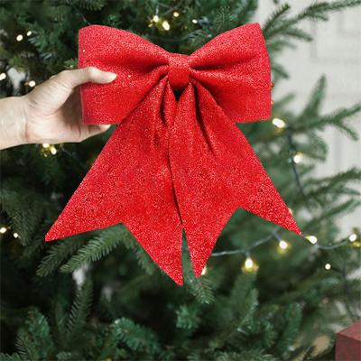 Lush Living Finds Holiday Dress Props Christmas Decorations DIY Accessories, Christmas Sequined Bow Christmas Tree Ornaments For Crafts red 2 Pieces