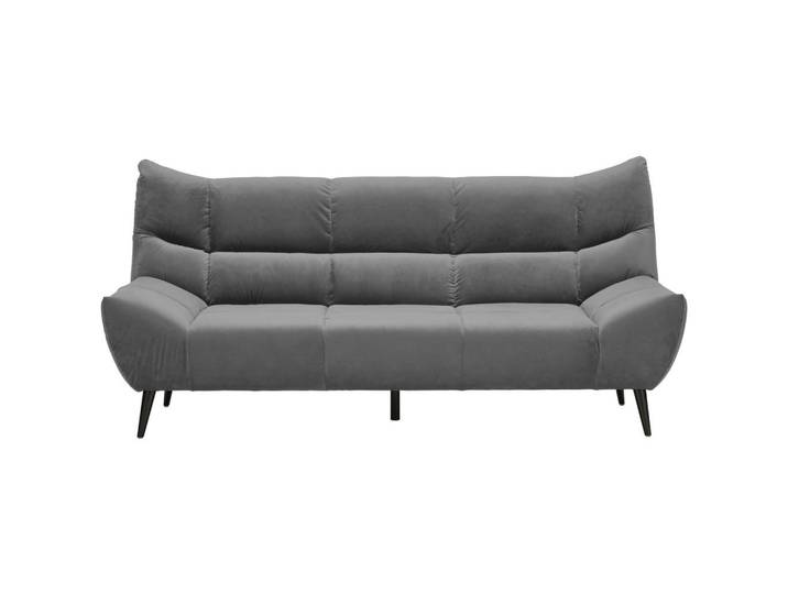 Xora 3-Sitzer-Sofa, Grau, Metall, 222x106 cm, Typenauswahl, Stoffauswahl, Hocker erhältlich, Wohnzimmer, Sofas & Couches, Sofas, 3-Sitzer Sofas
