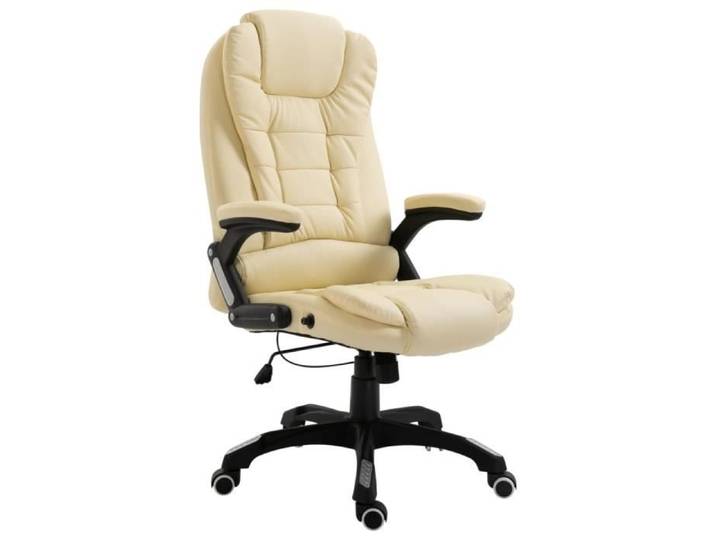 SALE* TOP Fauteuil de bureau - Chaise de bureau Crème Similicuir Luxus & Mode(8463)