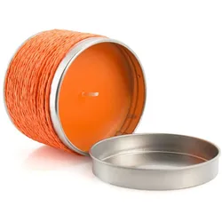 5 x Duftkerze mit Orangenduft und Deckel