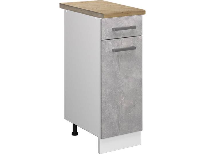 Meuble cuisine Vicco R-Line Béton 30cm \, PT Chêne\, Model 45876