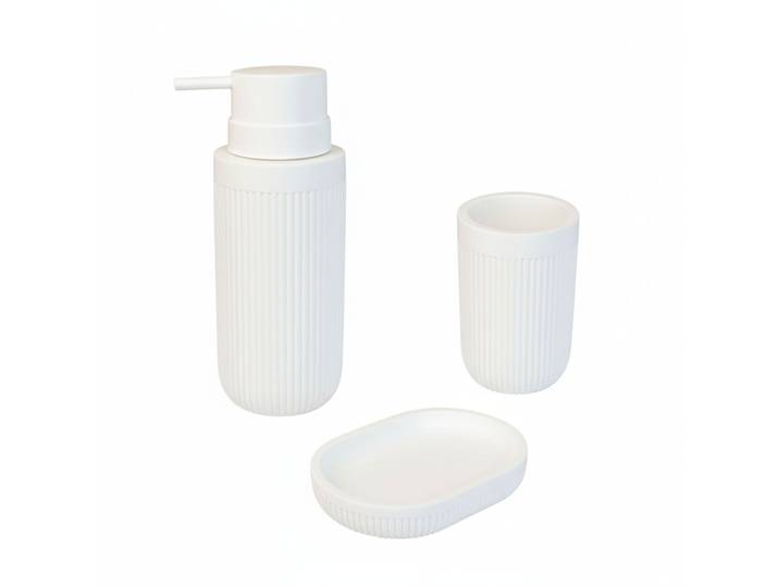 Bad Accessoires 3-teilig Weiss