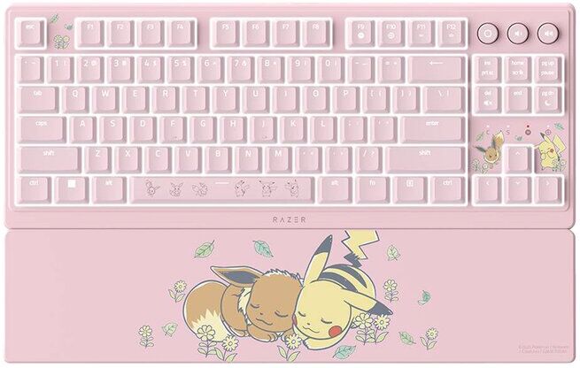 TECLADO GAMING RAZER ORNATA V3 POKÉMON PIKACHU & EEVEE EDITION