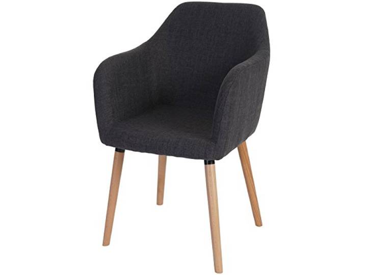 Mendler Stuhl Malmö T381 - Textil, grau, helle Beine