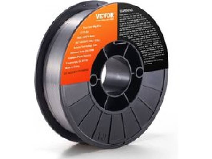 VEVOR 1 Rolle Fülldraht E71T-GS 0,8 mm 4,5 kg MIG/MAG-Schweißdraht 200 mm Spulendurchmesser Schweißdrahtrolle 560 Mpa Zugfestigkeit Fülldrahtschweißen ohne Schutzgas
