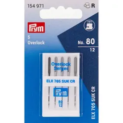 Prym Overlock-Nähmaschinennadeln "Jersey", Stärke: 80, Inhalt: 5 Stück