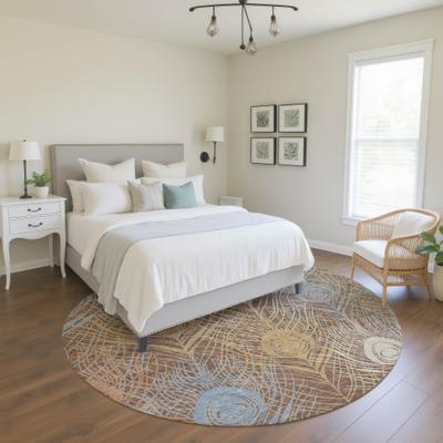 Addison Rugs Premium Washable Super Soft Peacock Feathers Mayfield Rug