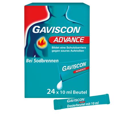 Gaviscon Advance Pfefferminz 1000mg/200mg SUS Btl. 24x10 ml Suspension