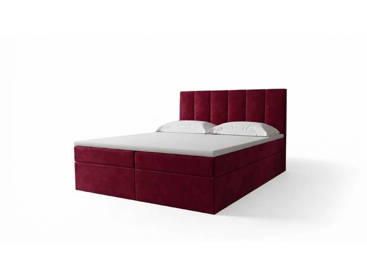 Xlmoebel Boxspringbett Luxuriöses braunes Polsterbett im modernen Design (Bett), Hergestellt in Europa