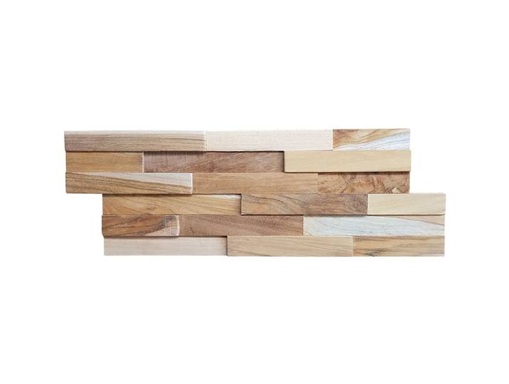 Houtstrips 3D Teakhout Rea 50x18cm