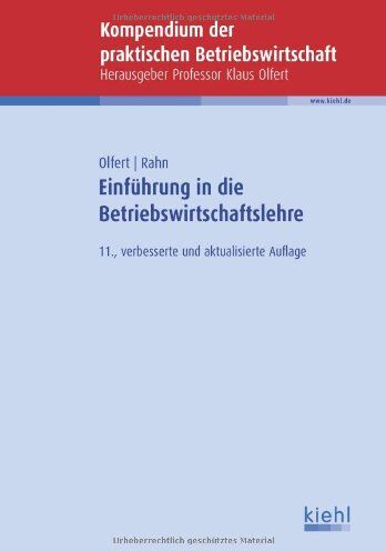 Klaus Olfert - Einführung in die Betriebswirtschaftslehre - Preis vom 30.09.2026 09:01:18 h
