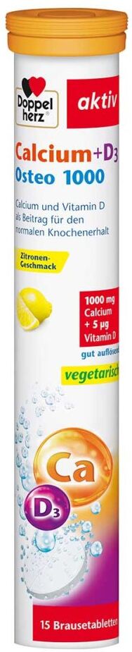 Doppelherz Calcium + D3 Osteo 1000 Brausetabletten