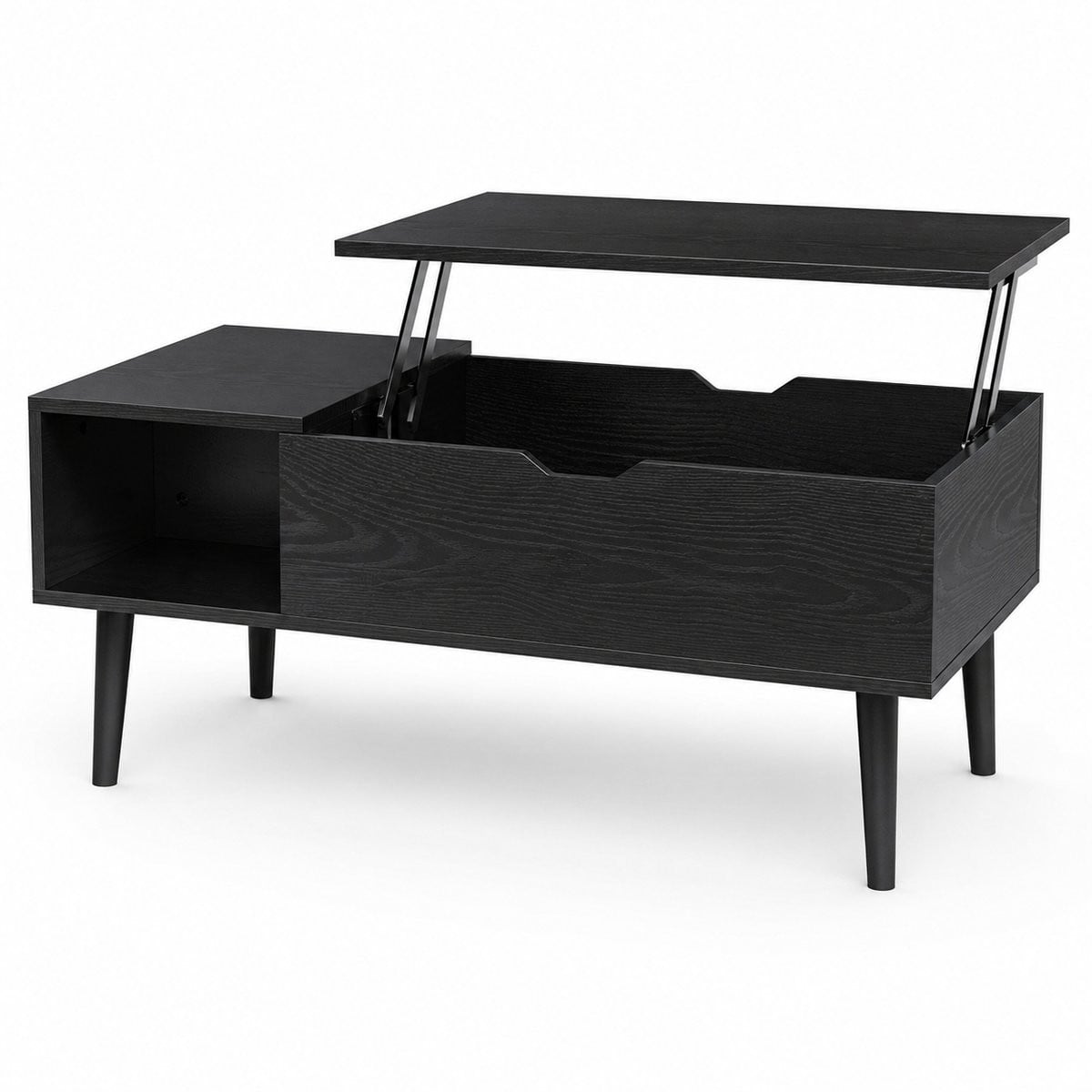 Trendique Salontafel met Liftblad en Verborgen Opbergvak - Houten Moderne Woonkamertafel