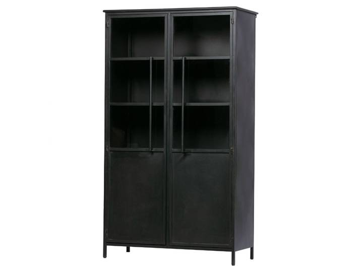 Tchibo - Woood Metall-Vitrine »Exhibit« - 99x44x170cm - schwarz -