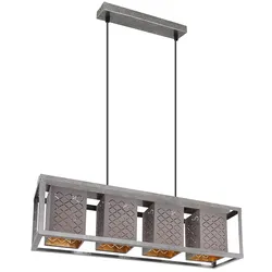 Hängeleuchte Pendelleuchte Esszimmer Höhenverstellbar Bunt Metall H 120 cm