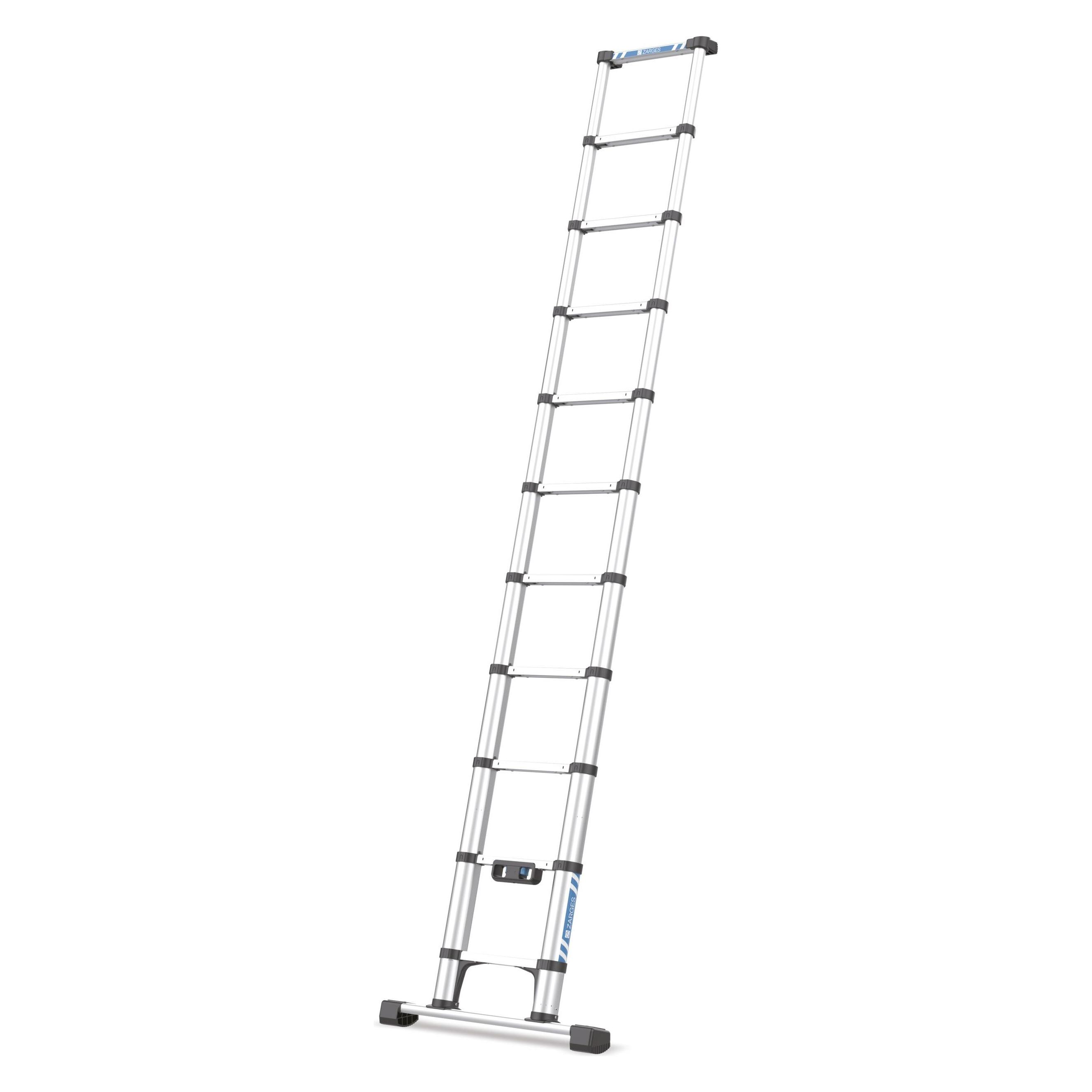 Zarges Teleskop Sprossen Anlegeleiter 11 Sprossen Compact L (Teleskopleiter, 320 cm) (230602)