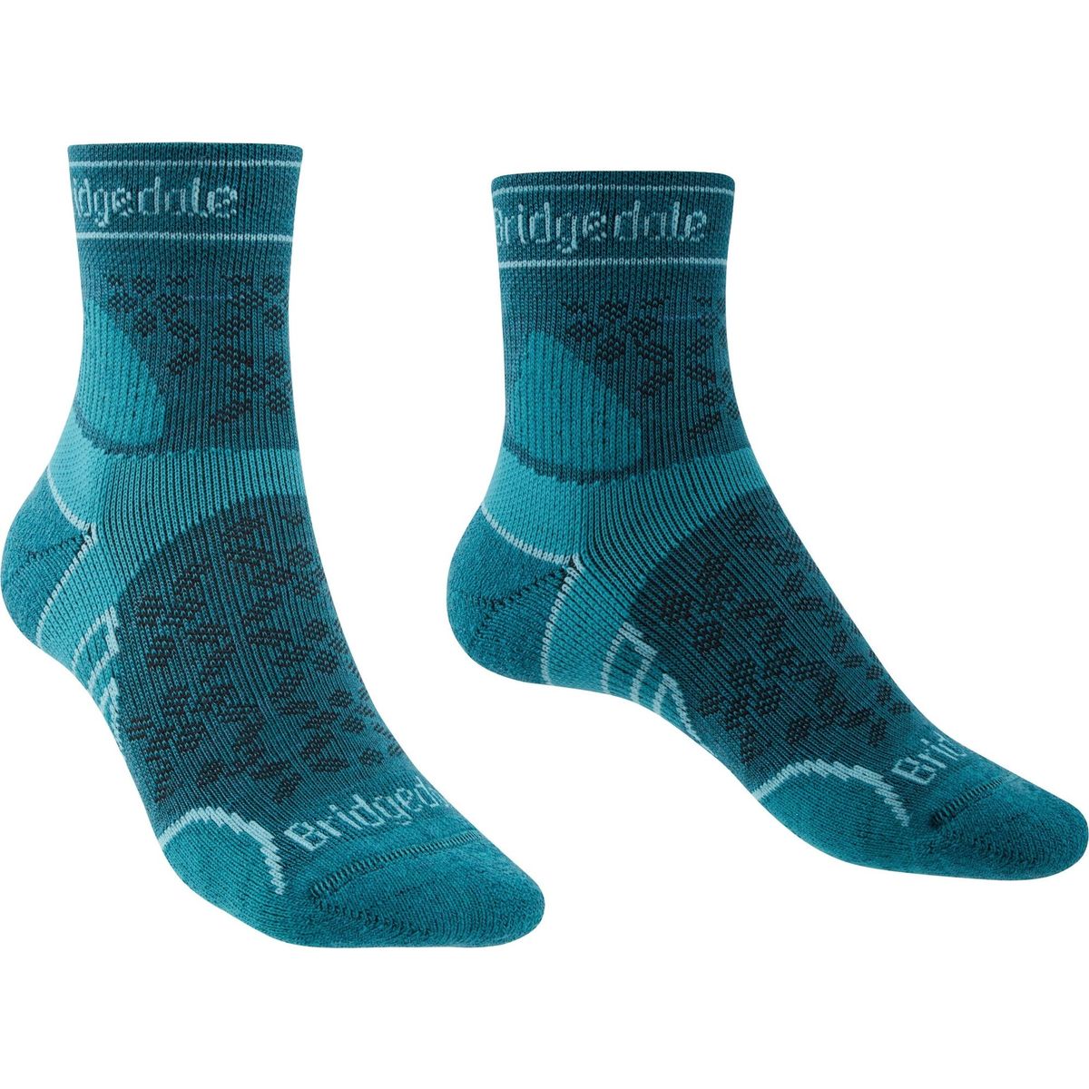 Bridgedale Trail Run Lightweight T2 Merino Sport ¾ Crew charcoal/purple (260) L 710200-260-L
