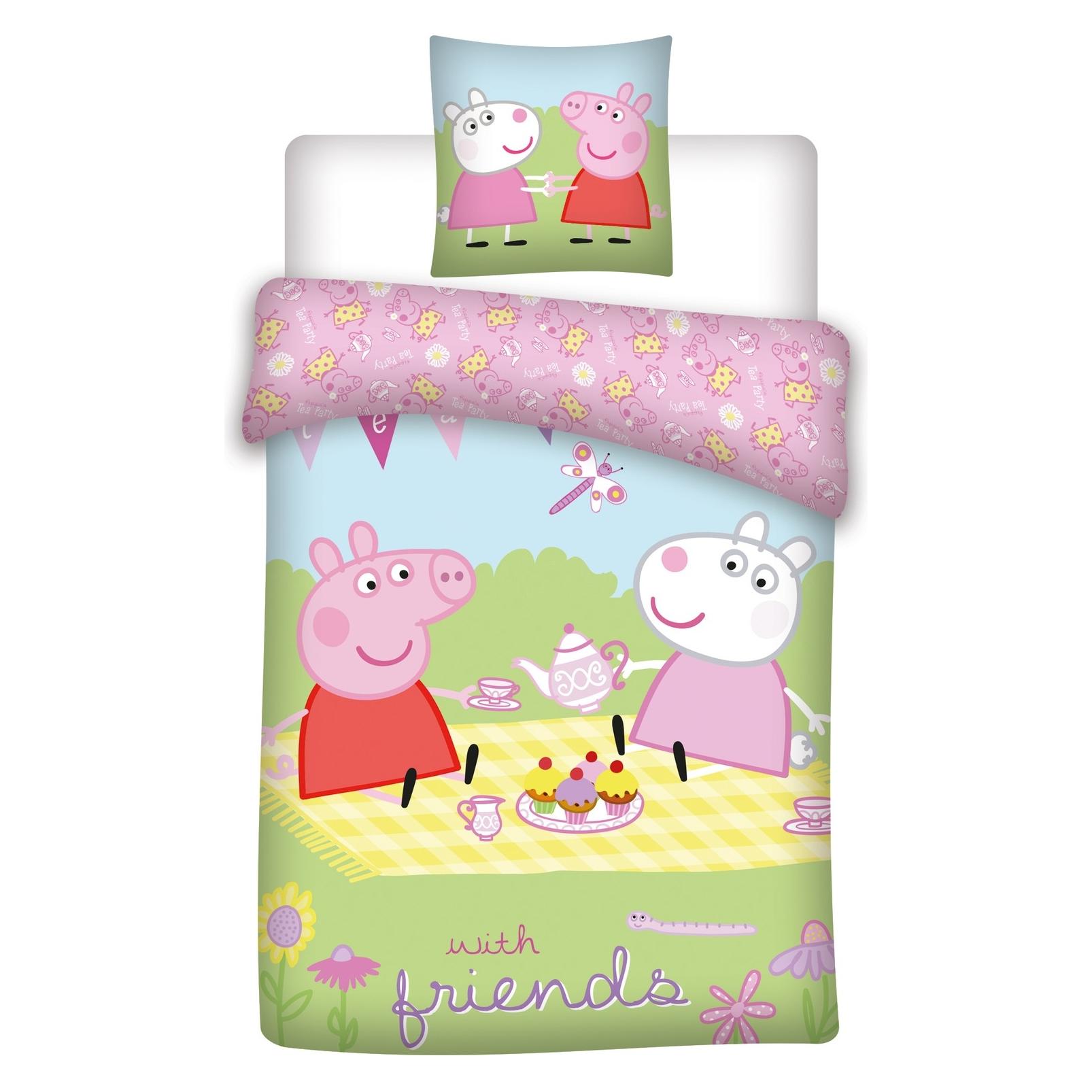 BrandMac Bed Linen - Junior Size 100 x 140 cm - Peppa Pig (1000881) (140 x 100 cm, 45 x 40 cm) (1000881)