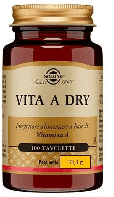 Solgar Vita A Dry Integratore Vitamina A 100 Tavolette