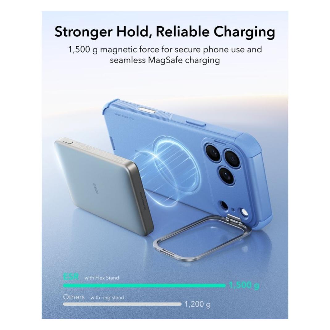 ESR - Cyber Armor Kickstand - iPhone 18 Pro / iPhone 17 Pro - Light Blue (Apple iPhone 17 Pro, Apple iPhone 18 Pro) (1A913004)