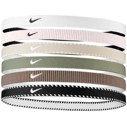 6er Pack NIKE Flex Classic Haarbänder 111 - white/light army/black