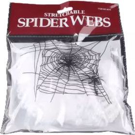 Inspire Curations White Stretch Halloween Spider Web Decoration With Fake Cobweb Effect white