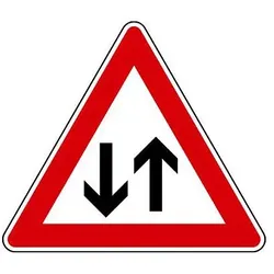 Verkehrszeichen - Gegenverkehr, Zeichen 125