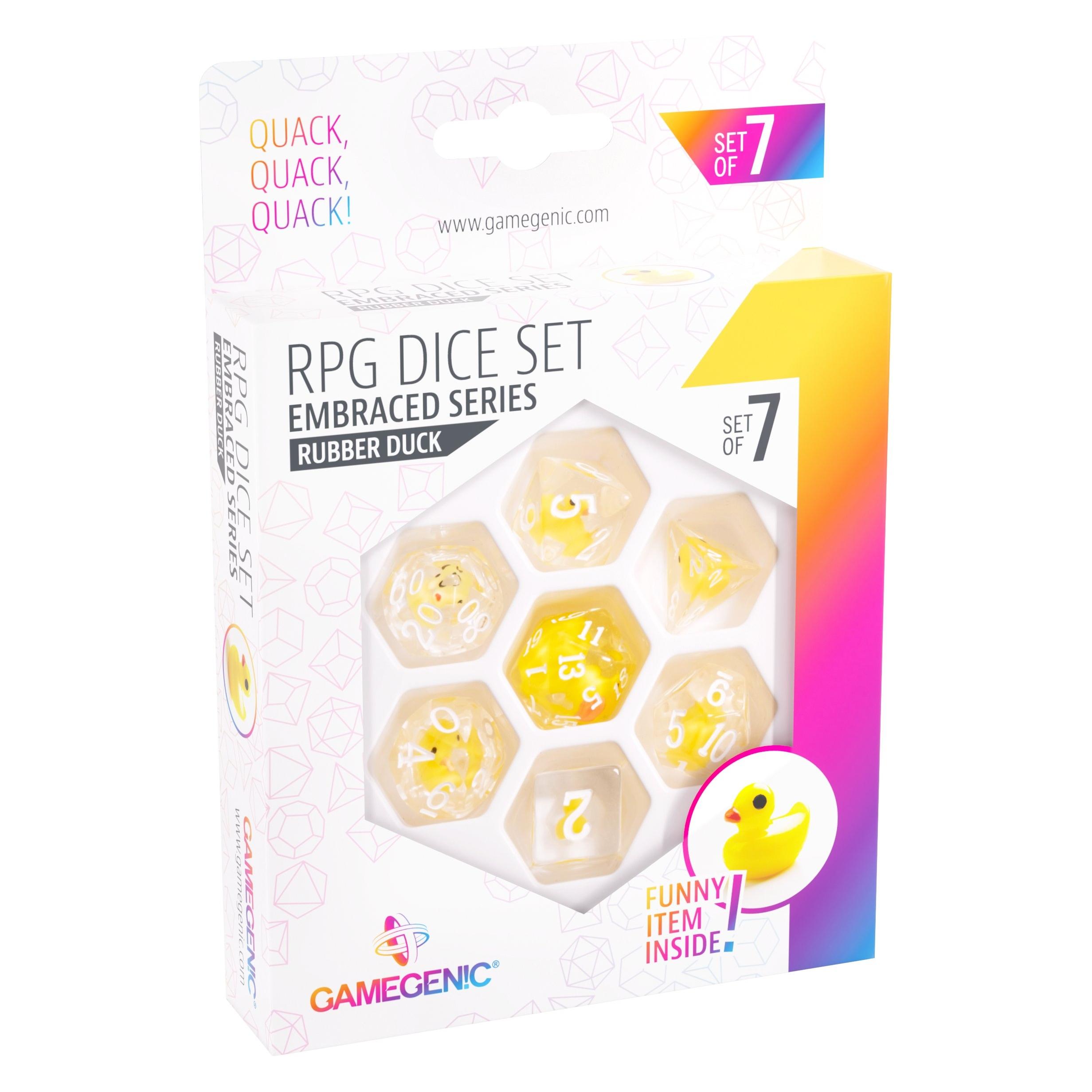 Gamegenic GGS50001 - Embraced Series - Rubber Duck - RPG Dice Set (7pcs) (GGS50001)