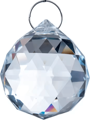 Inspire Curations Crystal Prism Ball Suncatcher Pendant Faceted Glass Chandelier Hanging Decor clear 20mm