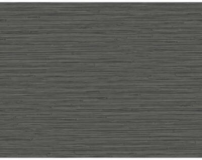 A-Street Prints Rushmore Black Faux Grasscloth Wallpaper