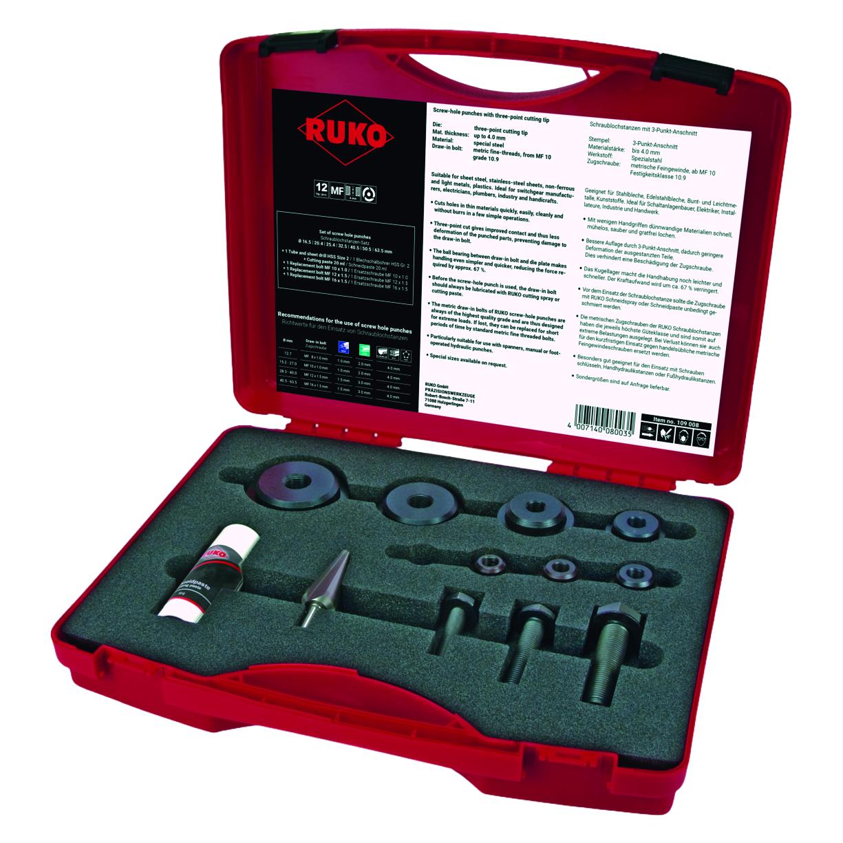Ruko BlechlocherSet (109008)