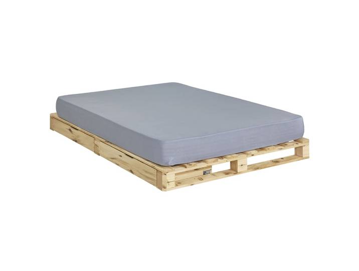 Lit palette bois massif 160x200 cm