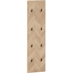 Tchibo - Hakenpaneel »Piazza« Fischgräten-Dekor - 31,5x120x6cm - schwarz -